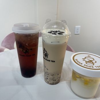 Sugar Paws Tea - Mixed berry fruit punch, sugar paws milk tea, coconut mango pudding - Bubble Tea Near Me - Johns Creek, Georgia Sugar Paws Tea - Mixed berry fruit punch, sugar paws milk tea, coconut mango pudding - Bubble Tea Near Me - Johns Creek, Georgia
