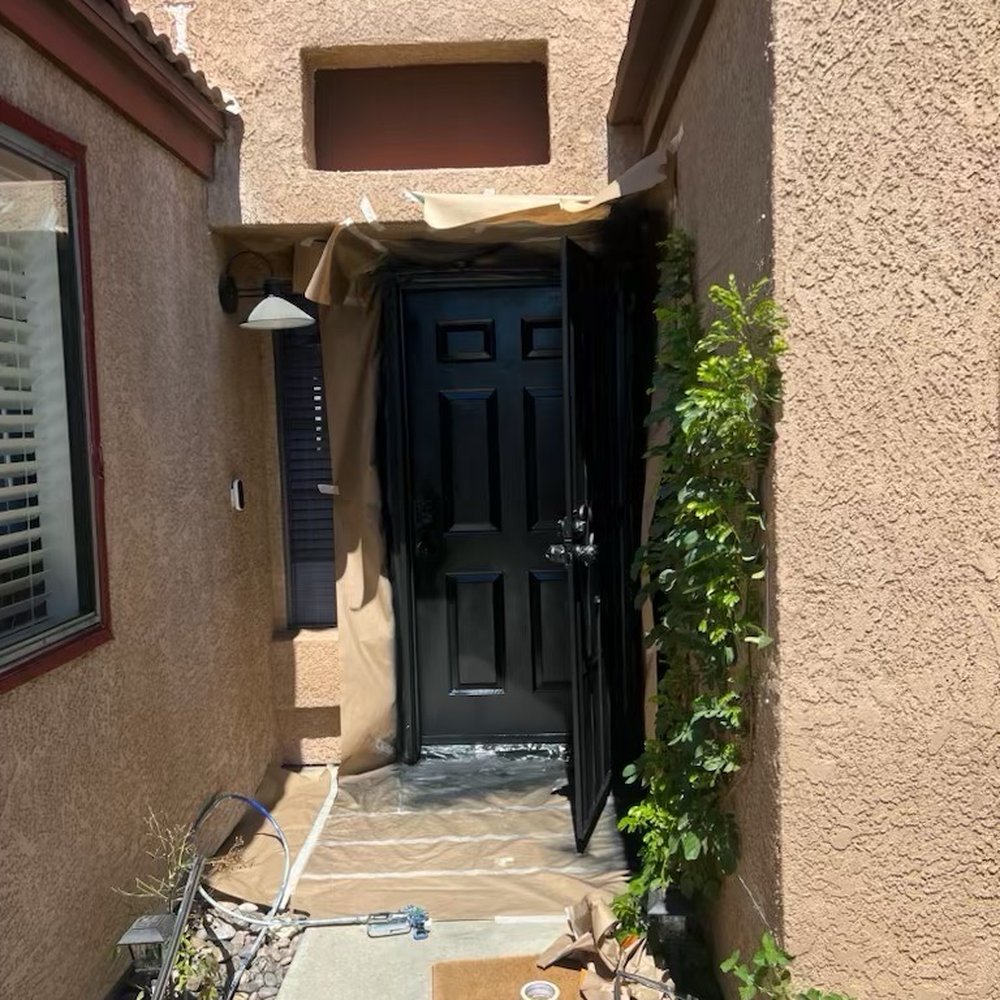 Desert Painting - Door that he painted - Painters Near Me Desert Painting - Door that he painted - Painters Near Me
