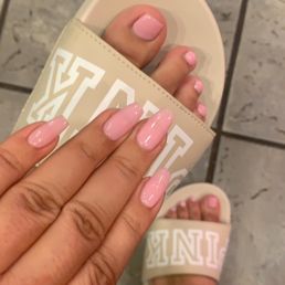 Gel manicure and pedicure on my natural nails Gel manicure and pedicure on my natural nails