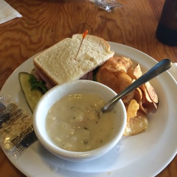 Sam's Seaside Cafe - Ham sandwich, chips, and fresh clam chowder soup. Yumm - Seafood Near Me - Seaside, Oregon Sam's Seaside Cafe - Ham sandwich, chips, and fresh clam chowder soup. Yumm - Seafood Near Me - Seaside, Oregon