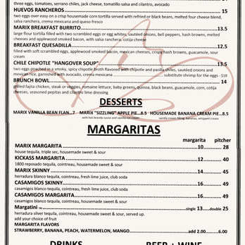 Marix Tex Mex Cafe - Menu 2025 (Back) - Tex-Mex Near Me - West Hollywood, California Marix Tex Mex Cafe - Menu 2025 (Back) - Tex-Mex Near Me - West Hollywood, California