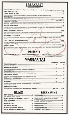 Menu photo 1 Marix Tex Mex Cafe West Hollywood, CA Menu photo 1 Marix Tex Mex Cafe West Hollywood, CA
