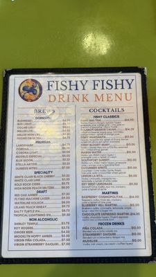 Menu photo 2 Fishy Fishy Cafe Southport, NC Menu photo 2 Fishy Fishy Cafe Southport, NC