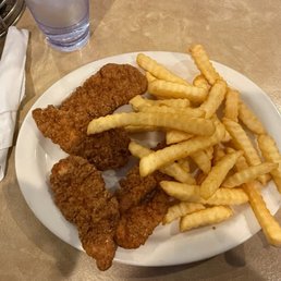 Chicken Tenders and french fries