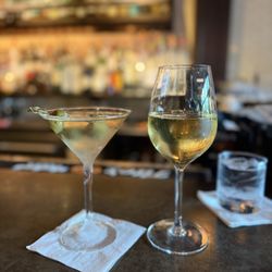 Witherspoon Grill - Dirty martini and French Chardonnay