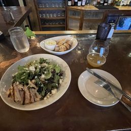 Mixed salad with grilled chicken. Mixed salad with grilled chicken.