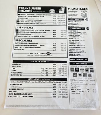 Menu photo 2 Steak ’n Shake Findlay, OH Menu photo 2 Steak ’n Shake Findlay, OH