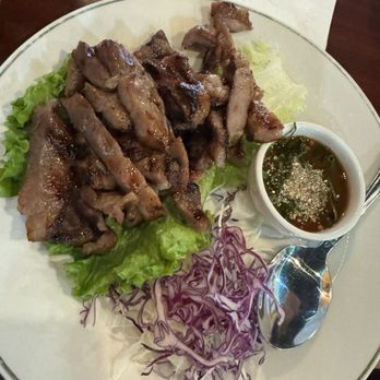 Real Thai Restaurant - Grilled Pork () - Thai Near Me - Chicago, Illinois