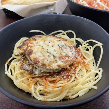 The Pastashopaz - Spaghetti with eggplant parmigiana - Salad Near Me - Tucson, Arizona The Pastashopaz - Spaghetti with eggplant parmigiana - Salad Near Me - Tucson, Arizona