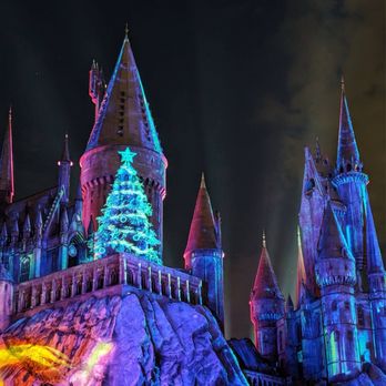 Universal Studios Hollywood - Harry Potter light show - Amusement Parks Near Me - Universal City, California