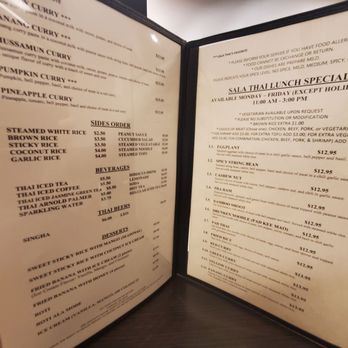 Sala Thai 3 - Menu - Thai Near Me - Fremont, California Sala Thai 3 - Menu - Thai Near Me - Fremont, California