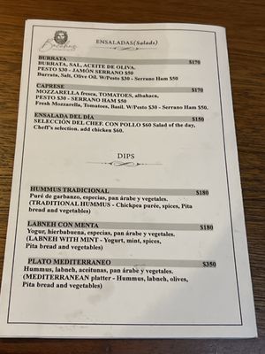 Menu photo 4 Bacchus Mérida, YUC