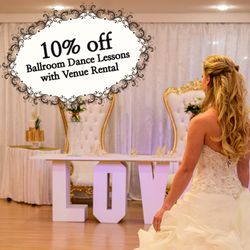 Anastassia Ballroom & Dance - Enjoy 10% off ballroom dance lessons with every wedding or event venue rental.