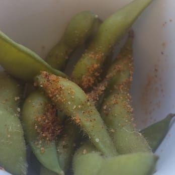 Cafe Evergreen - Complimentary edamame with seasonings. - Juice Bars & Smoothies Near Me - Nokomis, Florida