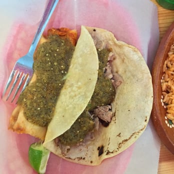 Mendoza's Mexican Mercado - Pork Tamale and Pork Taco. The meat was so tender and the shell was homemade goodness. - Grocery Near Me - Seattle, Washington Mendoza's Mexican Mercado - Pork Tamale and Pork Taco. The meat was so tender and the shell was homemade goodness. - Grocery Near Me - Seattle, Washington