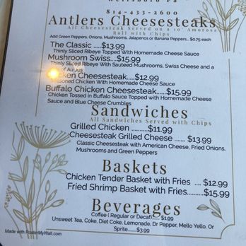 Old Antlers Inn - Menu - New American Near Me - Wellsboro, Pennsylvania Old Antlers Inn - Menu - New American Near Me - Wellsboro, Pennsylvania