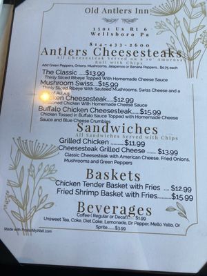 Menu photo 3 Old Antlers Inn Wellsboro, PA Menu photo 3 Old Antlers Inn Wellsboro, PA