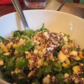 Wheated - Quinoa, arugula, snap pea salad. Pretty small in comparison to their other salads. Overall not bad - Pizza Near Me - Brooklyn, New York Wheated - Quinoa, arugula, snap pea salad. Pretty small in comparison to their other salads. Overall not bad - Pizza Near Me - Brooklyn, New York