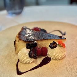 Spago - Basque Cheesecake. Amazing.