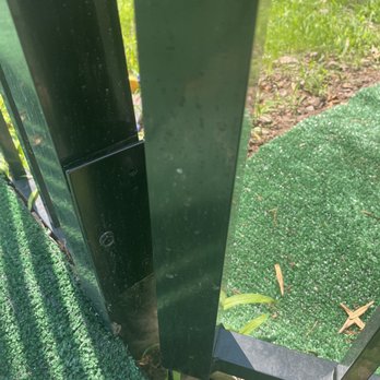 County Line Fence - Fence hinge with only 1 screw. - Fences & Gates Near Me - Warrington, Pennsylvania