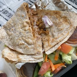 Hibiscus - Seitan Fajita - big portion ate one triangle before I could take a picture.
