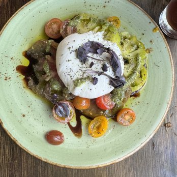 The Raymond 1886 - Burrata and tomatoes! - New American Near Me - Pasadena, California The Raymond 1886 - Burrata and tomatoes! - New American Near Me - Pasadena, California