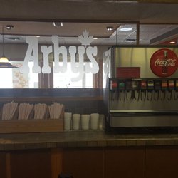 Arby's Restaurant - Pop and condiment station