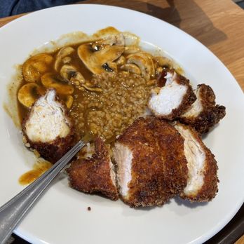 Demiya  - Chicken katsu curry with veggies, one with mushrooms and the chicken karaage curry with cheese. - Japanese Curry Near Me - Dublin, California