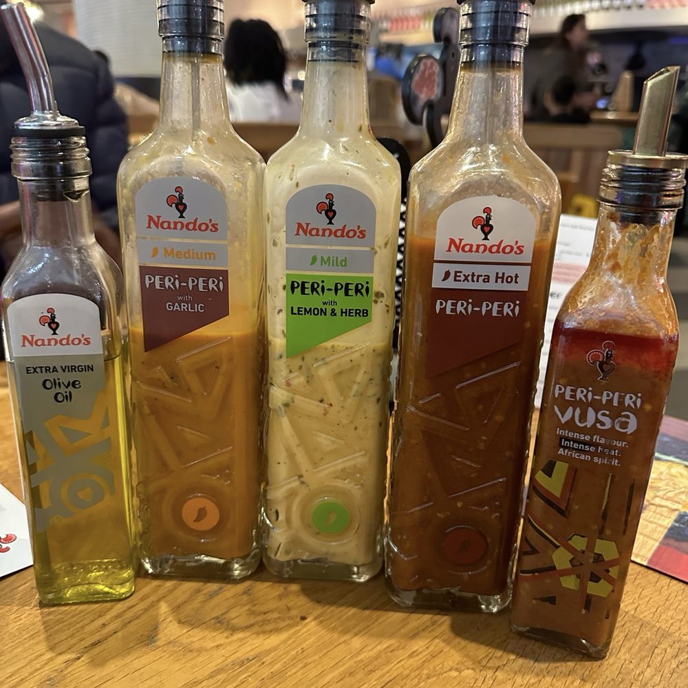 Nando's - Nando sauces- Some of my Fav's. - Fast Food Near Me - Leicester, LCE Nando's - Nando sauces- Some of my Fav's. - Fast Food Near Me - Leicester, LCE