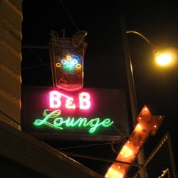 B & B Bar & Cocktail Lounge - awesome sign above the door