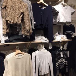 Brandy Melville - One of the walls of clothes