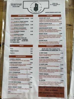 Menu photo 1 Corner Joint Lawndale, CA