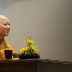 Universal Door Meditation Center - Awakened Zen Master Thich Dieu Thien giving a dharma talk