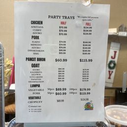 Catering menu August 2026 Catering menu August 2026