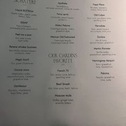 Cocktail menu 2/2024 Cocktail menu 2/2024