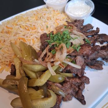 Tamr Mediterranean Grille - Lamb Shawarma Platter - Mediterranean Near Me - Stow, Ohio