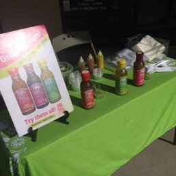Sampling Station of a new raw dressing from a local provider Sampling Station of a new raw dressing from a local provider