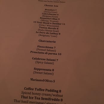 Baran's 2239 - Cheese and dessert menu - New American Near Me - Hermosa Beach, California