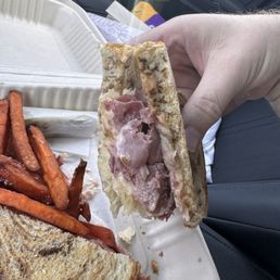 Rueben Sandwich and Sweet Potato Fries Rueben Sandwich and Sweet Potato Fries