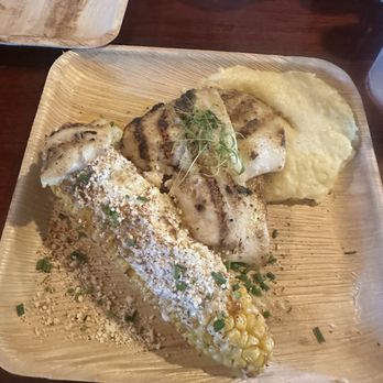 Spearfish Grille - Hogfish, tiki corn and garlic mashed potatoes - Seafood Near Me - Sarasota, Florida Spearfish Grille - Hogfish, tiki corn and garlic mashed potatoes - Seafood Near Me - Sarasota, Florida