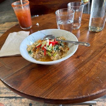 Stowaway Kitchen - Bloody Mary & the Stowaway Kitchen's Oyakodon Bowl - Breakfast & Brunch Near Me - Denver, Colorado Stowaway Kitchen - Bloody Mary & the Stowaway Kitchen's Oyakodon Bowl - Breakfast & Brunch Near Me - Denver, Colorado