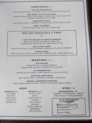 Menu photo 5 Top Mix Bar & Kitchen Boston, MA Menu photo 5 Top Mix Bar & Kitchen Boston, MA
