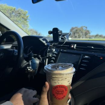 The Coffee Machine - Ice cafe de olla latte with whole milk  & Banana cold foam 10/10 - Coffee & Tea Near Me - San Diego, California