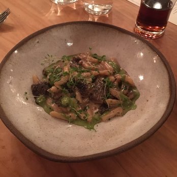 The Progress - Wild morel mushroom cavatelli - New American Near Me - San Francisco, California The Progress - Wild morel mushroom cavatelli - New American Near Me - San Francisco, California