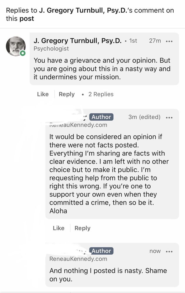 J Gregory Turnbull, PsyD JD - grief counselor in Kailua, HI