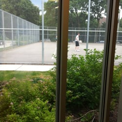 Stanley Park Pool - Tennis court out front.