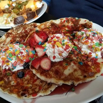 Mom's Kitchen & Bar - Bedrock pancakes you must have these if you like cereal - Bars Near Me - Astoria, New York