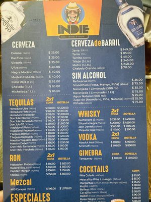 Menu photo 1 Indie Puerto Vallarta, JAL