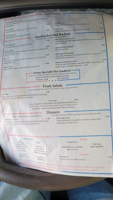 Menu photo 2 Four Corners Restaurant & Fuel Stop Ainsworth, IA