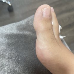 The Nail Bar - Not a clean scrub or clean up- Pedi